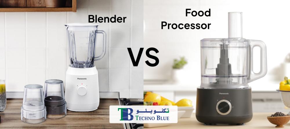 nfographic comparing blender and food processor features and functions