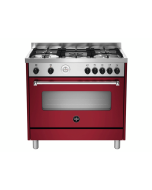 Front view of La Germania 90x60 Cooking Range with Gas Oven - AMS95C81BVI