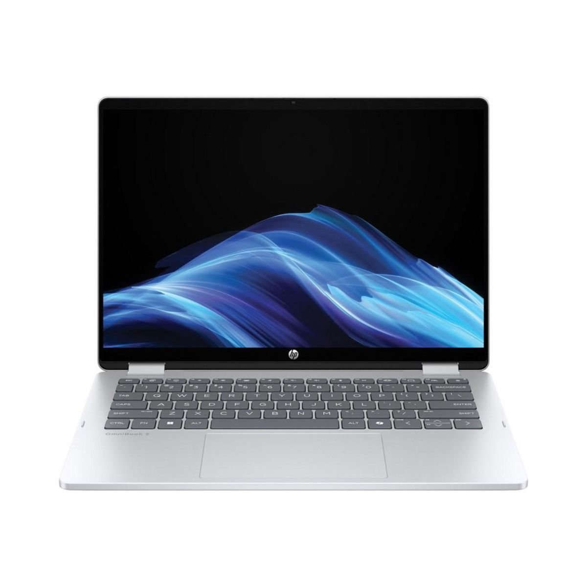 HP OmniBook 5 Flip All-in-1 PC, 14" 2K (1920 X 1200), IPS Anti-Glare Display, Intel® Core™ Ultra 7 355, 16 GB DDR5 RAM, 1TB PCIe NVMe M.2 SSD, Integrated Intel Graphics, Windows 11 Pro, Glacier Silver - D78JVEA