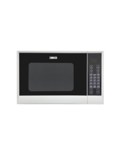 Front view of Zanussi 23L Solo Microwave Oven, Silver - MWZ23FMSKB