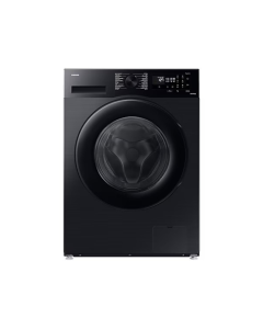Front view of Samsung 11Kg Front Load Washing Machine with AI and EcoBubble, Black - WW11CGC04DABSG