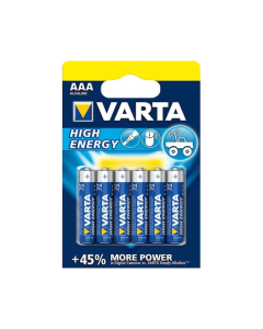Varta Battery 4903/6 High Energy AAA BLI 6 Alkaline (04903121436)