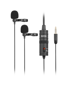 BOYA BY-M1DM Dual Omni-directional Lavalier Mic