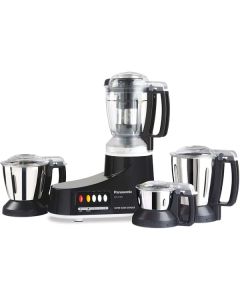 Panasonic 1000W Mixer Grinder with 4 Jars - MX-AC400KTZ, Black