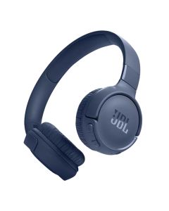 Front and side view of JBL Tune 520 BT Wireless on-ear headphones - Blue