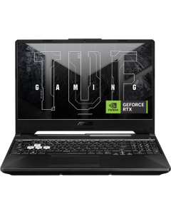 Asus TUF Gaming A15 FA506NCG-B165W, 15.6-inch FHD 1920 x 1080, 144Hz, AMD Ryzen™ 7 7445HS Processor 3.2GHz, NVIDIA® GeForce RTX™ 3050 Laptop GPU, 4GB GDDR6, 16GB Ram, 512GB PCIe® 4.0 NVMe™ M.2 SSD, Windows 11 Home, Black - R7FB5S45BJ