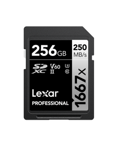 Lexar 1667x SDXC UHS-II card 250MBPS-256GB