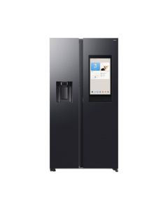 Samsung Net Capacity 591 LTR AI Refrigerator Side by Side Refrigerator Bespoke with Family Hub, Twin Cooling Plus, Black - RS90F66B1FAE, Digital Inverter Compressor
