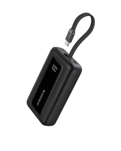 Anker A1688H11 Power Bank, 10000mAh, 30W, Built-In USB-C Cable