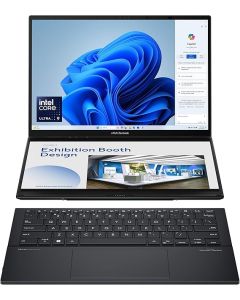 Asus Zenbook Duo OLED, UX8406MA-OLEDI9IG, Ultrabook 2-in-1 Laptop, 14.0-inch, 120Hz, OLED, Intel® Arc™ Graphics, Intel® Core™ Ultra 9 Processor, 32GB RAM, 2TB SSD, Windows 11 Home, Inkwell Gray