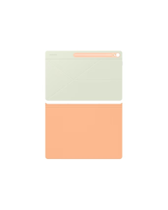 Front and rear view of Samsung Smart Book Cover for Galaxy Tab S10 FE Plus, Orange - BX620POEGWW 