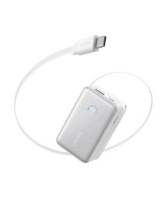 Anker Nano Power Bank 10000mAh, 45W, Built-In Retractable USB-C Cable - A1638H21