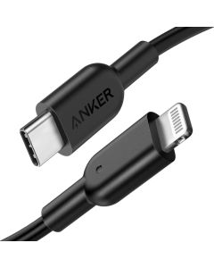 Anker USB-C to Lightning Cable, 6ft, Black - A80B2H11