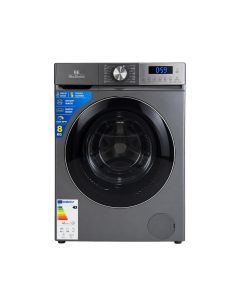 Blue Electric Front Load Washing Machine 8kg, 1200 RPM, BLDC/DD Motor, Black/Grey – BEWMFL80B212