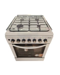 Fiesta 60x60 Gas Cooker & Oven, Silver - FG6402GFZG