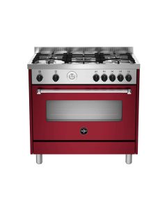 Front view of La Germania 90x60 Cooking Range with Gas Oven - AMS95C81BVI