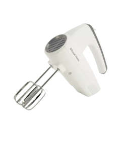 Russell Hobbs Go Create Electric Hand Mixer, 250 watts, 5 speed, 2 attachments, White - 27520
