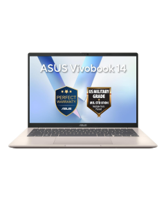 ASUS Vivobook 14 M1407KA-LY174W, 14.0 Inch, WUXGA, 1920x1200, 60Hz, AMD Ryzen™ AI 5 330 Processor 2.0GHz, 512GB M.2 NVMe™ PCIe® 4.0 SSD, DDR5 16GB, Windows 11 Home, Platinum Gold