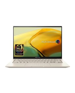 Asus Zenbook 14X OLED UX3404VC-OLEDI9SG Laptop / Intel Core i9-13900H / 14.5inch OLED 120Hz / 16GB RAM / 1TB SSD / 4GB RTX3050 /  Windows 11 Home / English & Arabic Keyboard / Sandstone Beige / 1 Year Warranty