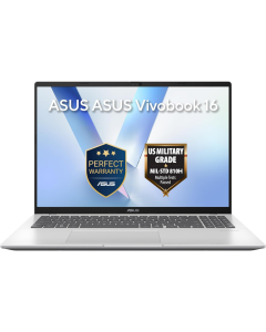 ASUS Vivobook 16 X1607CA-MB174W, 16.0-inch WUXGA 1920 x 1200, 60Hz, Intel® Core™ Ultra 5 Processor 225H 1.7 GHz, Intel® Graphics, 512GB M.2 NVMe™ PCIe® 4.0 SSD, DDR5 16GB, Windows 11 Home, Silver