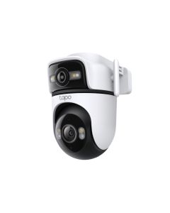 Tapo Outdoor Dual Lens Pan and Tilt Wi-Fi Security Camera, 2K 3MP, White - C545D