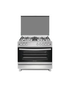 Zenan Gas Cooker, 90x60cm, 5 Burners, Stainless Steel - ZGC-60X90GG50F
