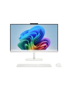 HP OmniStudio All-in-One PC, 27" QHD (2560 × 1440) IPS Anti-Glare Display, AMD Ryzen™ AI 7 450, 16GB DDR5 RAM, 512GB SSD, AMD Radeon™ 800M Graphics, Windows 11 Home, Cotton White - DP9Y2EA