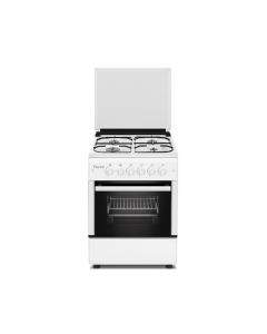 Ferre 60x60cm Full Gas Cooker, 4 Burners, White - FR-N60X60G4