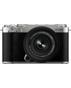 Fujifilm X-M5 Mirrorless Camera with XC 15-45MM F/3.5-5.6 Lens, Silver