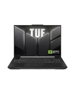 ASUS TUF Gaming F16 FX607VJR-TU289W, 15.6-Inch, FHD (1920 x 1080), 144Hz, Intel® Core™ 5 Processor 205H 2.2 GHz, NVIDIA® GeForce RTX™ 3050 Laptop GPU, 6GB GDDR6, 16GB DDR5 RAM, 512GB PCIe® 4.0 NVMe™ M.2 SSD, Windows 11 Home, Mecha Gray