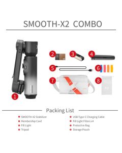 Zhiyun Smooth-X2 Smartphone Gimbal Stabilizer Combo Kit (Black)