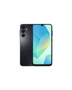 Front and rear view of Samsung Galaxy A16, 128GB 6GB Ram Smartphone, Black