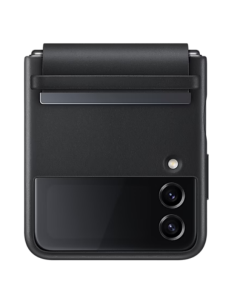 Samsung Accy Galaxy Z Flip4 Flap Leather Cover Black, VF721LBEGWW