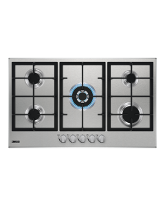 Zanussi Built in Gas Hob, Silver - ZGH96524XS 