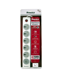 Huntkey Power Extension 5 Sockets and 2 USB 3m Cable