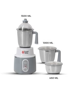 Russell Hobbs 750W Mixer Grinder Delight with 3 Piece Stainless Steel Jars (Exclusive Online)