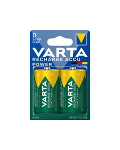 Varta Recharge Accu Power Rechargeable Battery 2PCS D 3000 mAh - 56720101402