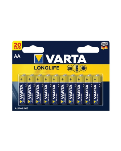 Varta Battery Long Life AA Alkaline (20 Pieces)