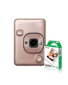 Fujifilm Instax Mini LiPlay Hybrid Instant Camera -  Blush Gold