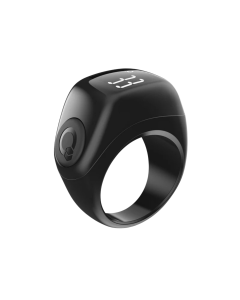 IQibla 0.6-inch OLED Smart Zikr Ring Jood Lite - J01T, Black