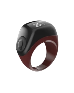 IQibla 0.6-inch OLED Smart Zikr Ring Jood Lite - J01T, Red