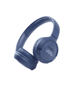 Front and side view of JBL Tune 510 BT Wireless on-ear headphones-Blue