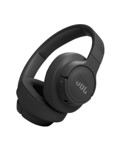 Front and side view of JBL Tune 770NC Adaptive Noise Cancelling Wireless Over-Ear Headphones, Black