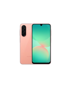 Front and rear view of Samsung Galaxy A26 5G, 128GB 6GB Ram Smartphone, Pink - A266BZIIMEA