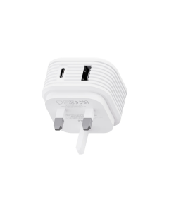 Juice 45W Dual Port PD Fast Charger, White