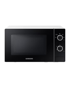 Front view of Samsung 20L Solo Microwave, Black & White - MS20A3010AH/SG