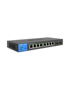 Linksys 8-Port Managed Gigabit PoE+ Switch with 2 1G SFP Uplinks 110W TAA Compliant