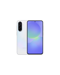 Front and rear view of Samsung Galaxy A36 5G, 128GB 6GB Ram Smartphone, White- A366BZAMMEA 