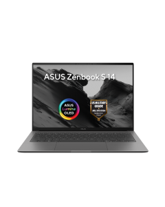 ASUS Zenbook S 14 OLED UX5406AA-SW114W, Intel Core Ultra 9 386H, 14-inch, 3K 2880 x 1800 OLED, 120Hz, Intel® Graphics, 1TB M.2 NVMe™ PCIe® 4.0 SSD,  LPDDR5X 32GB,  Windows 11 Home, Gray - U9MB1S2