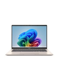 ASUS Vivobook X1407QA-LY146W, 14.0-inch WUXGA (1920 x 1200) IPS Display, Snapdragon® X X1-26-100 Processor, Qualcomm® Hexagon™ NPU up to 45 TOPS, Qualcomm® Adreno™ Graphics, Windows 11 Home, 16GB LPDDR5X, 1TB M.2 NVMe™ PCIe® 4.0 SSD, Platinum Gold